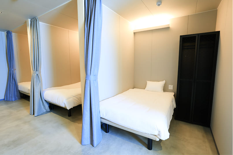 CABIN KUTEKUN キャビンルーム ベッドエリア